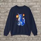 Blue Spirit Fox Anime Sweatshirt