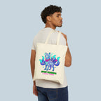 Spirit Guardian Tiger Tote Bag Neon Fantasy Anime Animal Carryall