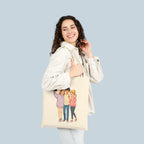 Anime Tote Bag Cute Friends Selfie Design Pastel Aesthetic Reusable Canvas Eco Bag Gift for Anime Lovers