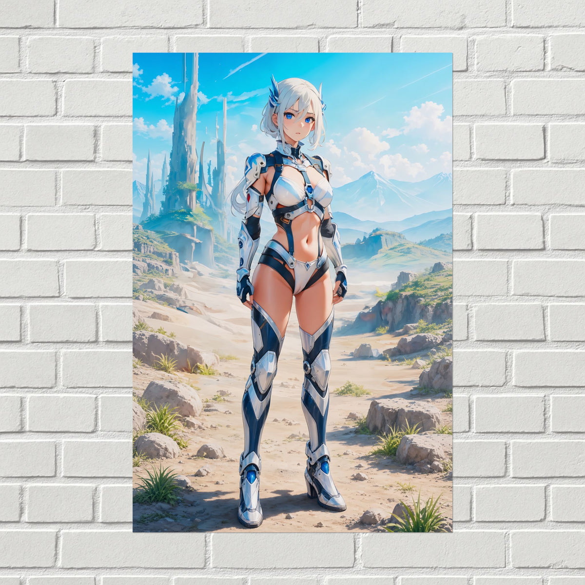 Silver Vanguard Anime Sci-Fi Poster