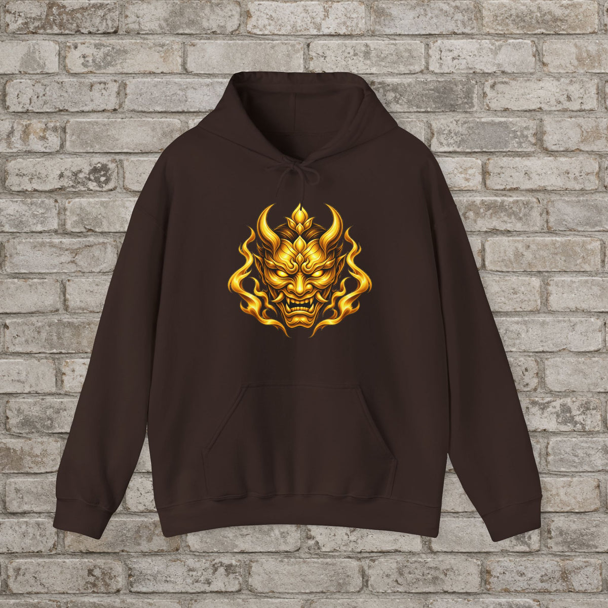 Golden Spirit Oni Anime Hoodie