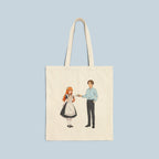 Anime Maid Café Tote Bag Japanese Waitress Design Cute Otaku Aesthetic Bag for Anime Lovers and Cosplay Fans