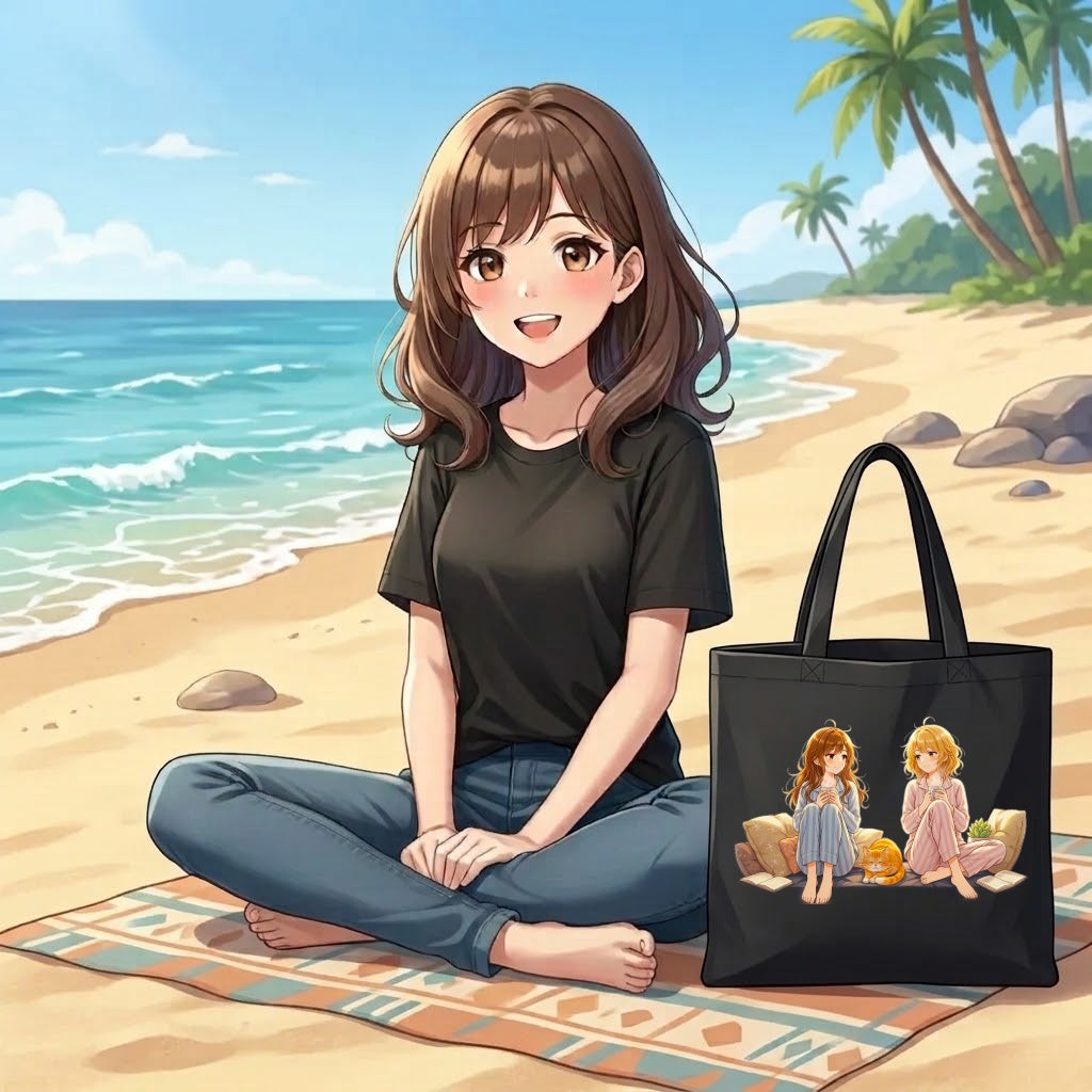 Cozy Friends Anime Tote Bag