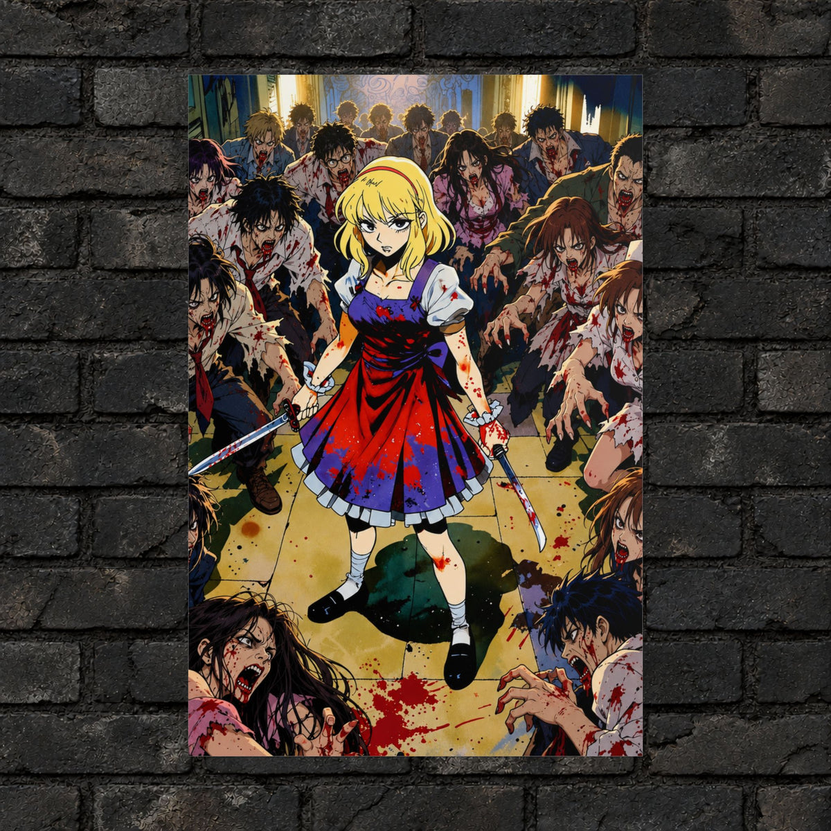 Blonde Zomba Slayer Poster