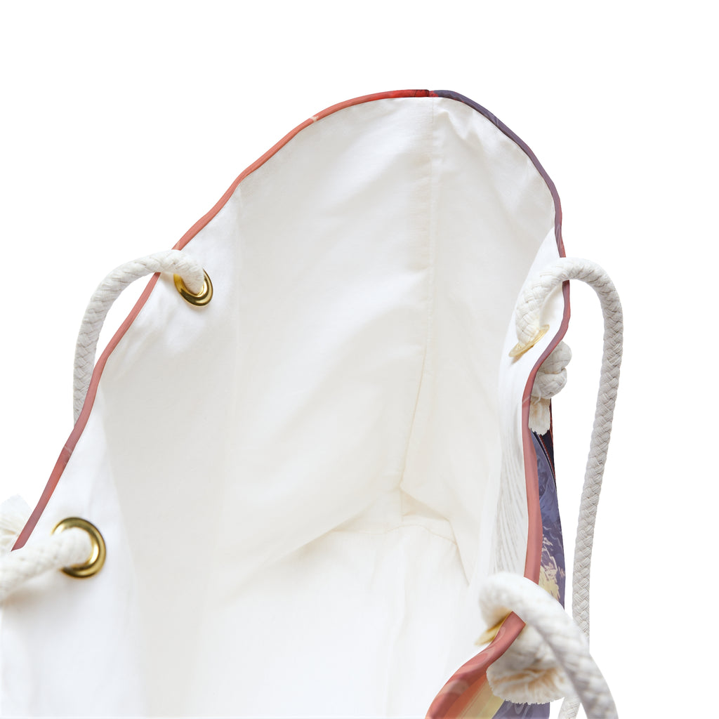 Japanese Temple Sunset Weekender Tote Bag – Mountain Sakura Travel Bag for Anime Fans