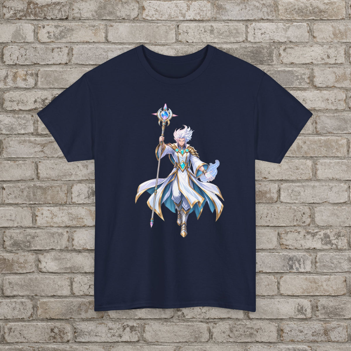 Kael Emberlight Anime T-Shirt Arcane Fantasy Mage Graphic Tee