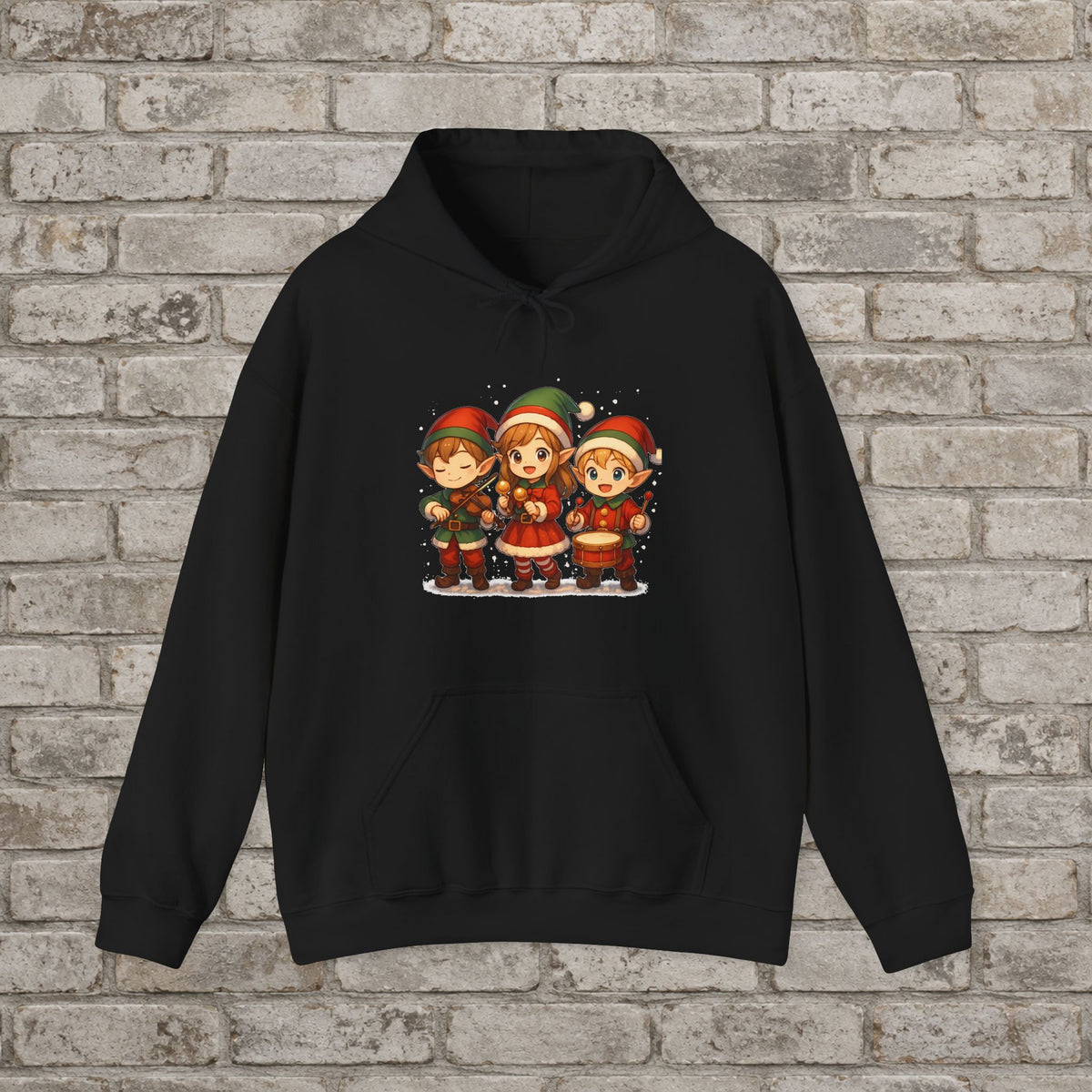 Holiday Elf Trio Band Anime Hoodie