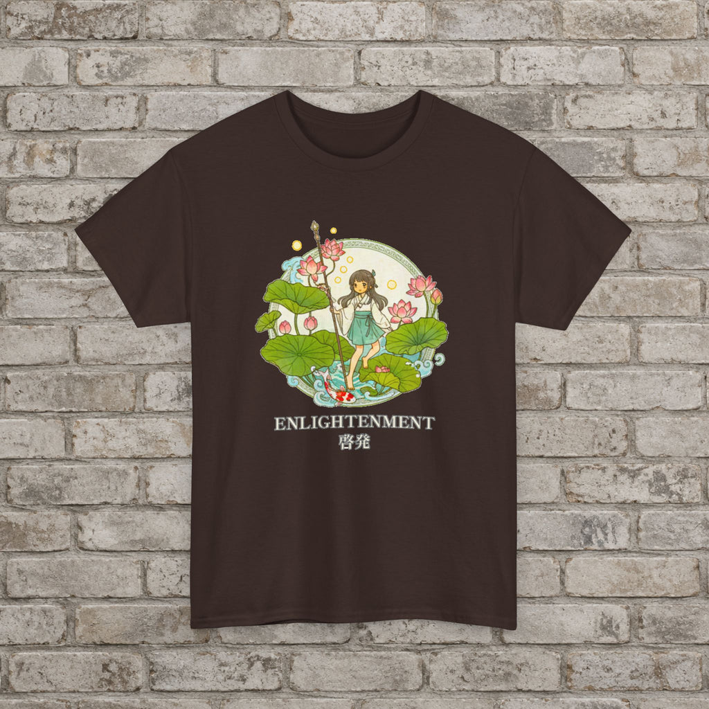 Enlightenment Lotus Spirit Anime Graphic T-Shirt