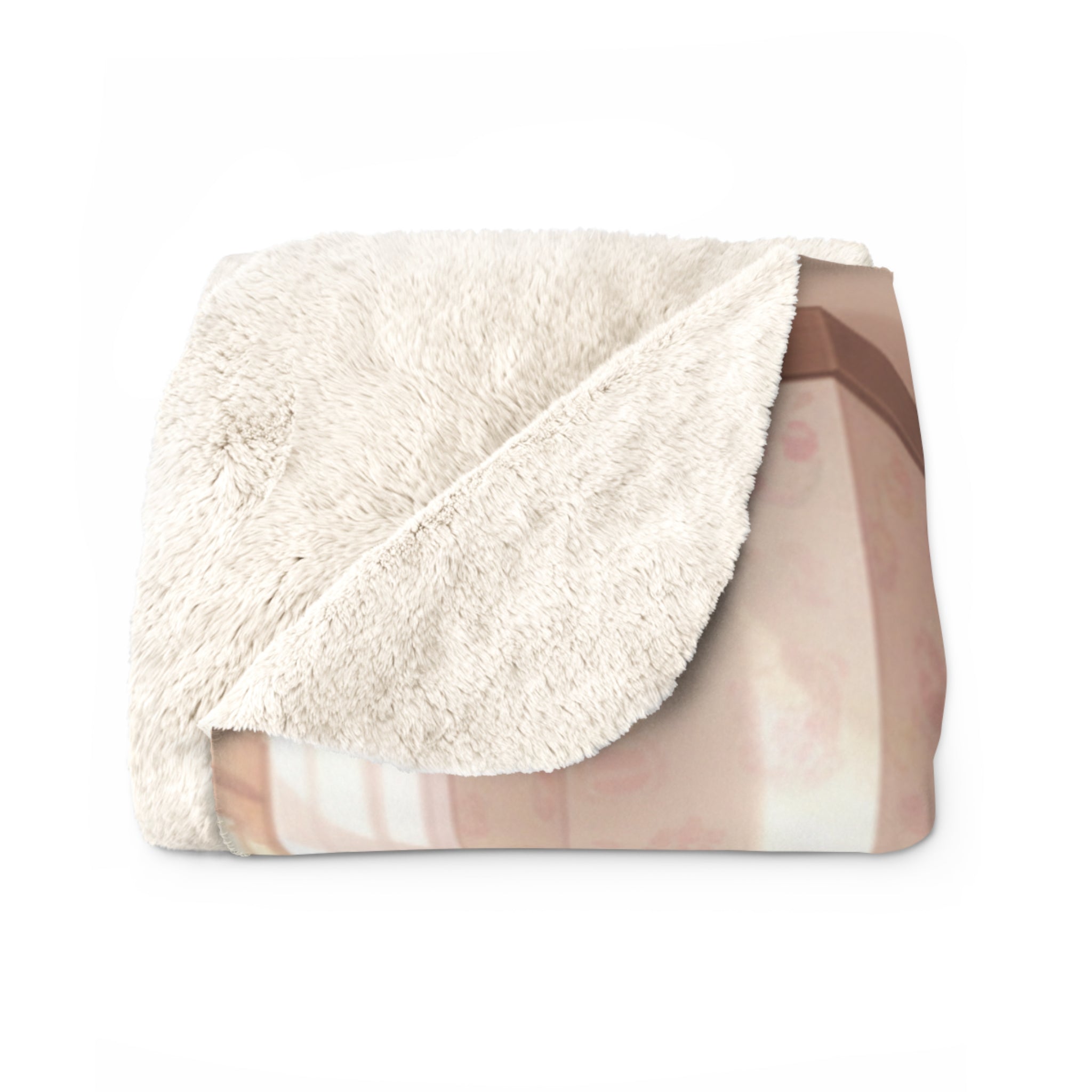 Maid Cafe Anime Sherpa Blanket Cozy Kawaii Waitress Scene Soft Fleece Throw Cute Japanese Manga Gift for Anime Lovers