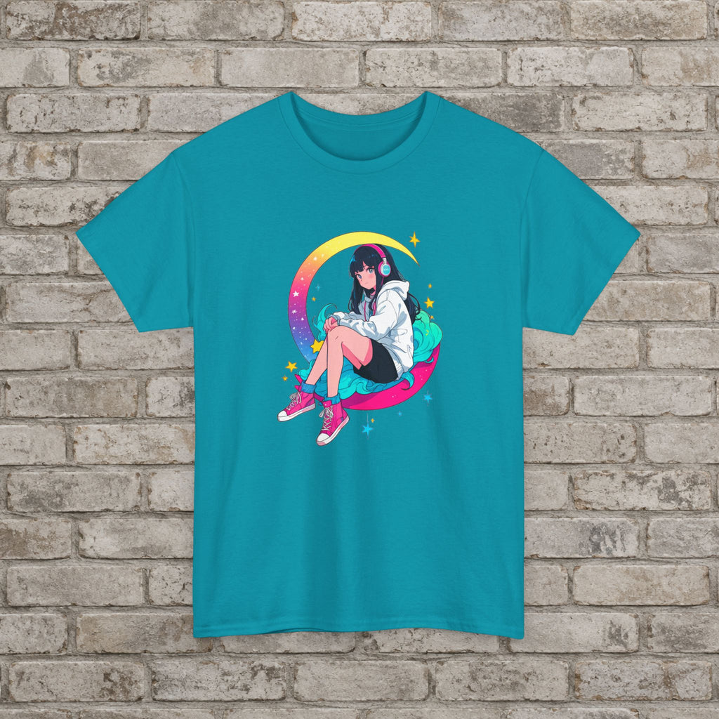 Moonlit Dreamer Anime Graphic T-Shirt