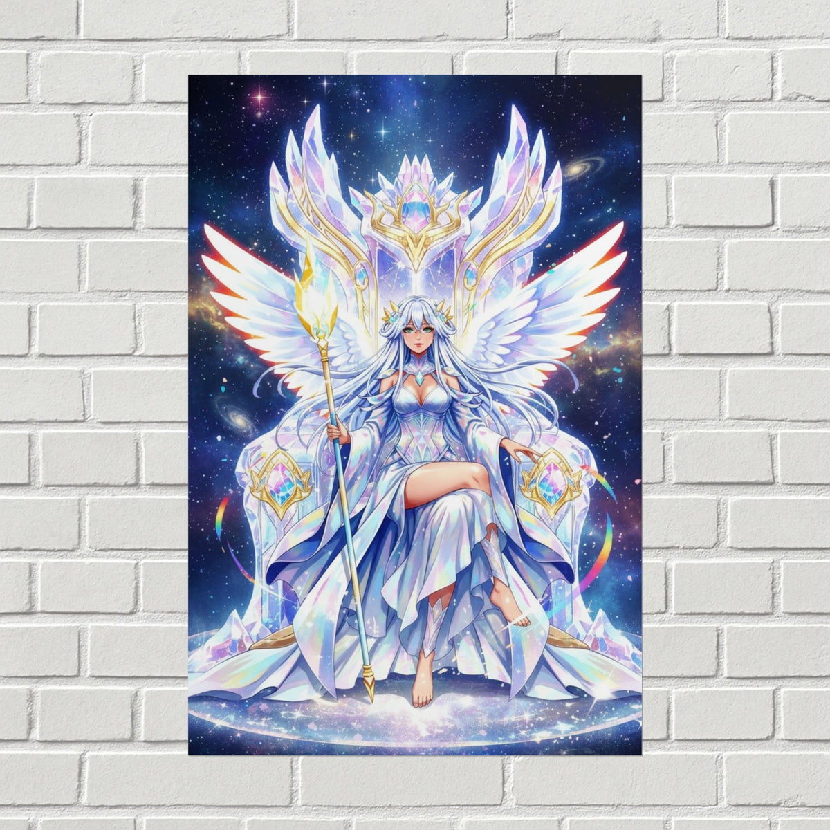 Lyria Solara Celestial Throne Poster