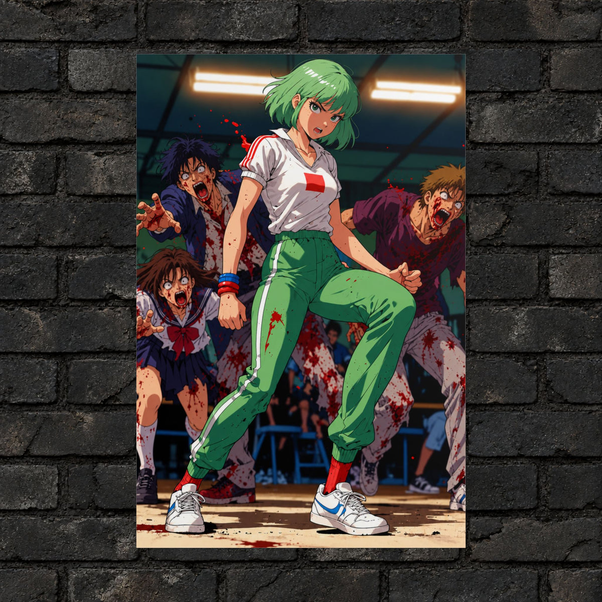 Zombie Gym Outbreak Anime Poster