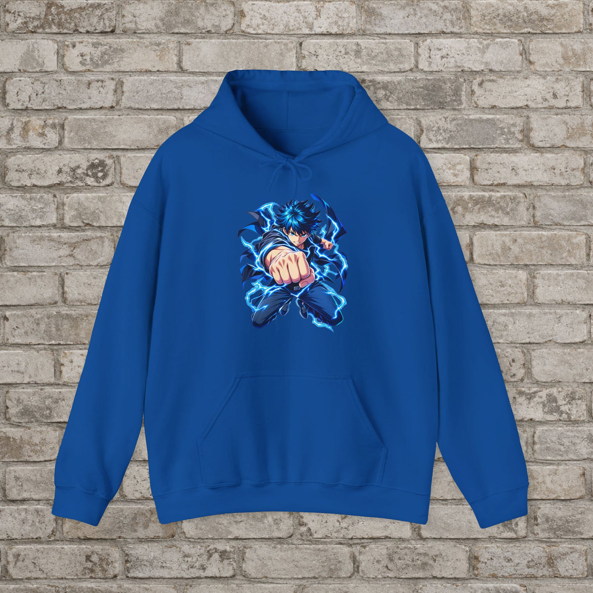Anime Electric Punch Streetwear Hoodie