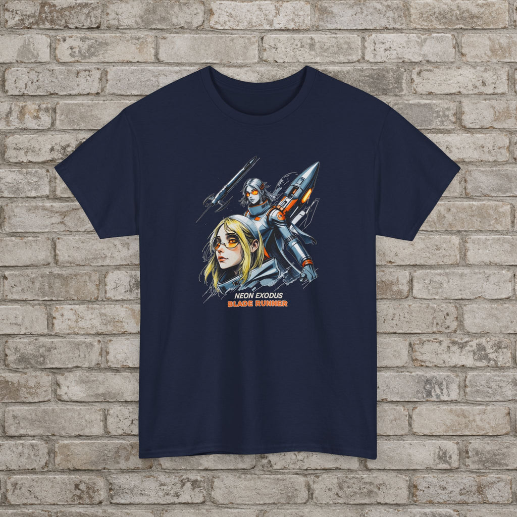 Neon Exodus: Blade Runner Cyberpunk T-Shirt