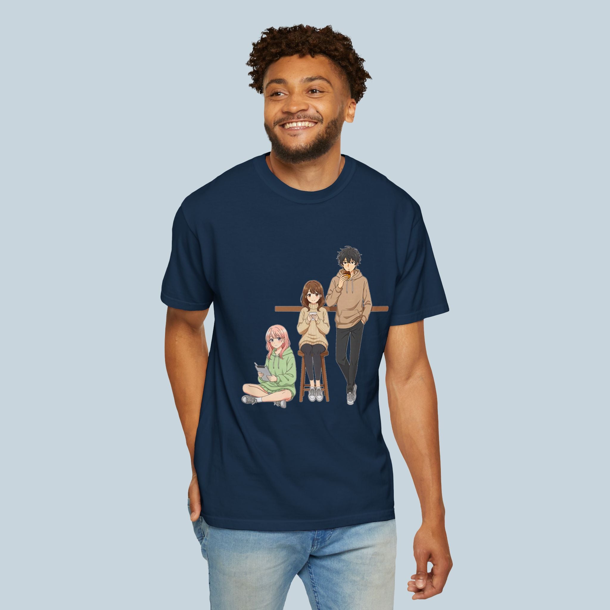 Anime Coffee Shop T-Shirt Cozy Otaku Aesthetic Hoodie Friends Streetwear Gift for Anime Lovers and Gamers