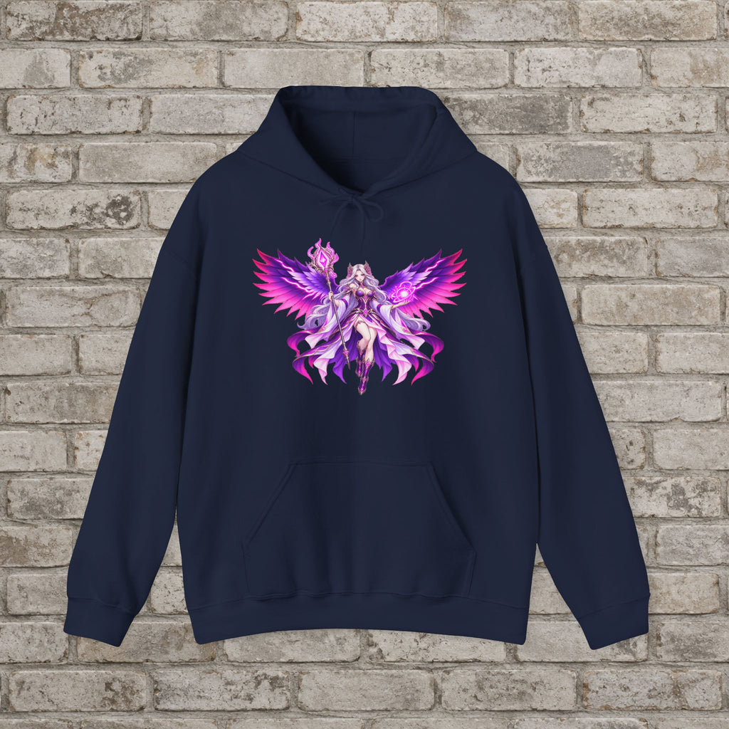 Nyxa Auralight Winged Sorceress Anime Hoodie
