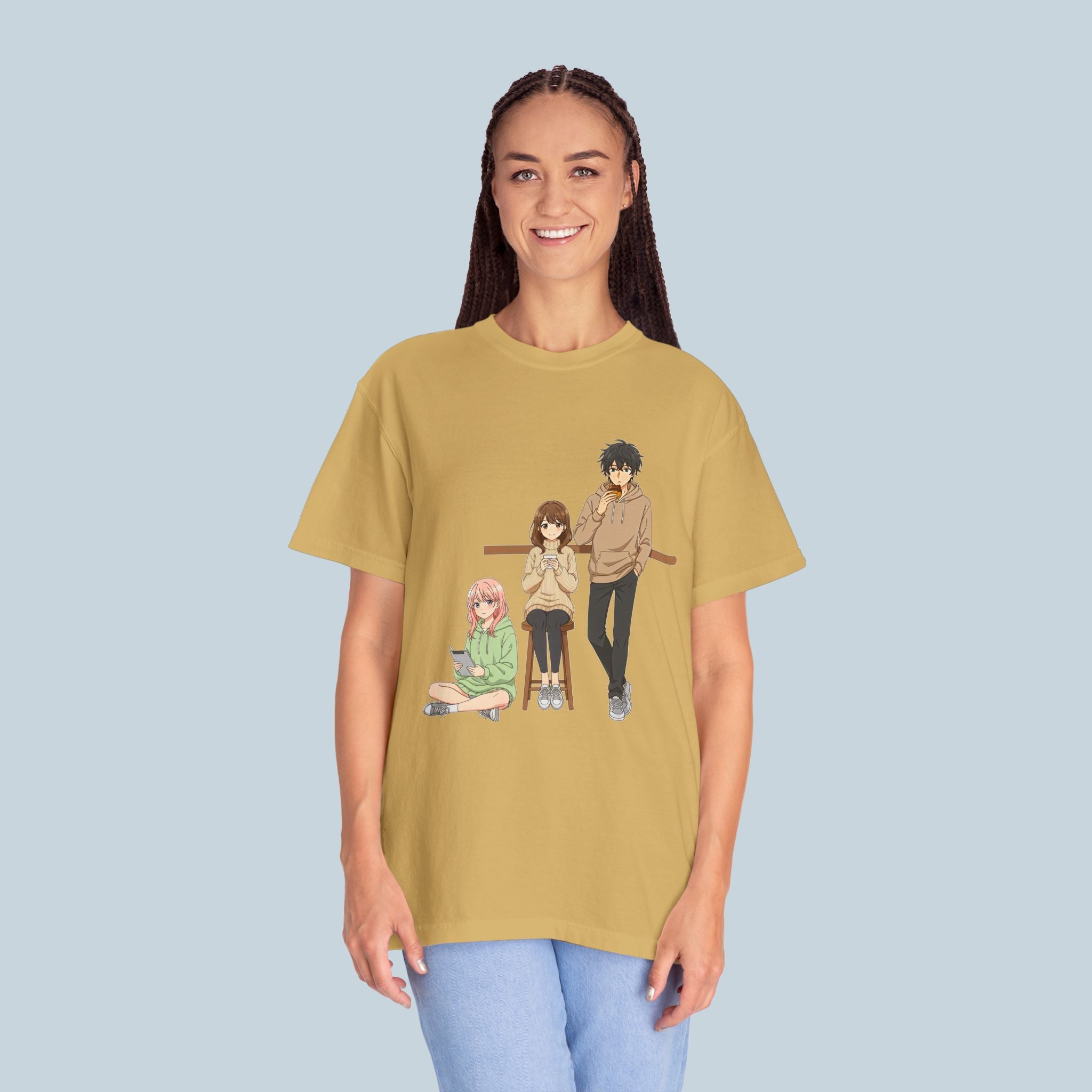 Anime Coffee Shop T-Shirt Cozy Otaku Aesthetic Hoodie Friends Streetwear Gift for Anime Lovers and Gamers