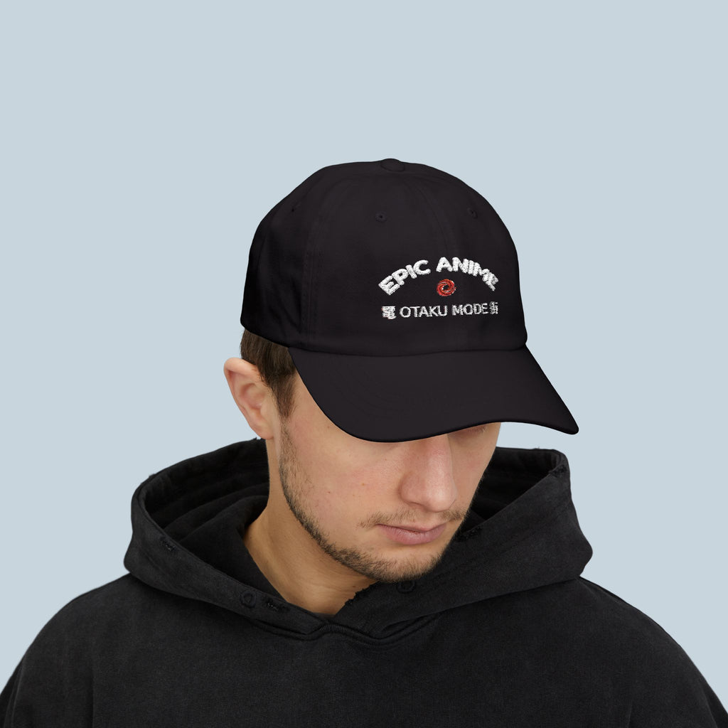 Epic Anime Otaku Mode Dad Hat Japanese Streetwear Cap Embroidered Techwear Aesthetic Gift for Anime Fans and Collectors