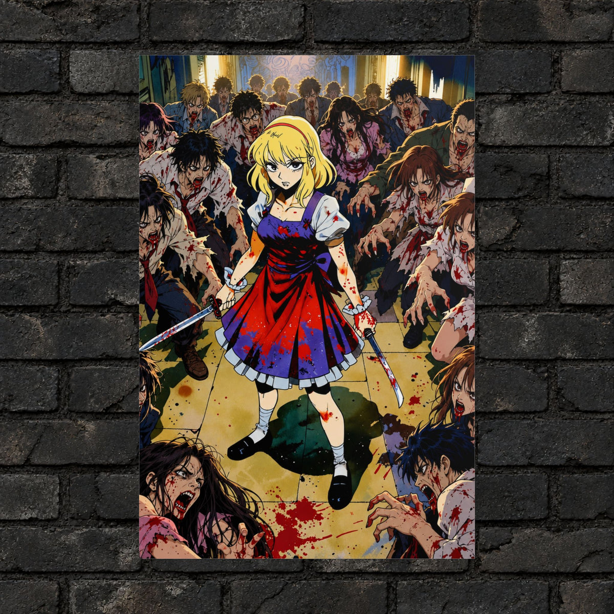 Blonde Zomba Slayer Poster
