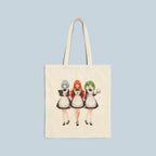 Anime Maid Girl Tote Bag Cute Japanese Waitress Design Funny Otaku Gift for Anime Fans and Conventions