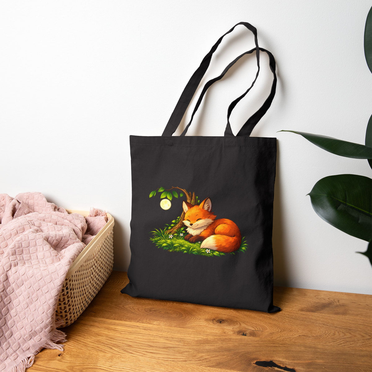 Sleeping Fox Anime Tote Bagl