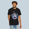 Kael Emberlight Anime T-Shirt – Neon Fantasy Mage Design on Comfort Colors Tee