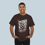 Cyber Squad Anime T Shirt Tech Heist Sci Fi Team Futuristic Streetwear Tee