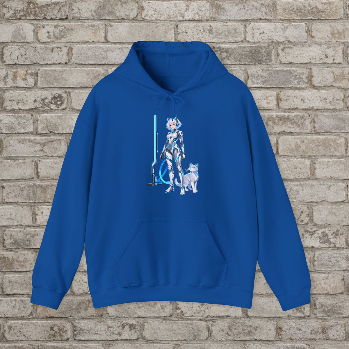 Cyberpunk Catgirl Anime Hoodie