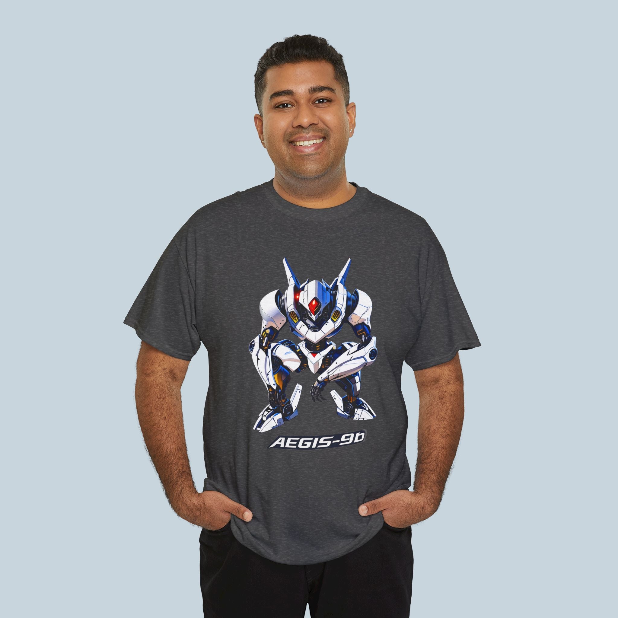 Aegis-9b Mech Anime T-Shirt Sci-Fi Robot Streetwear Graphic Tee
