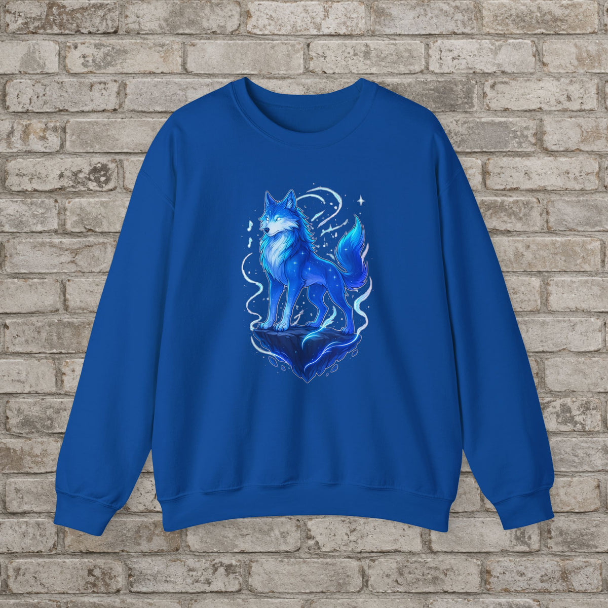 Celestial Wolf: Anime Fantasy Sweatshirt
