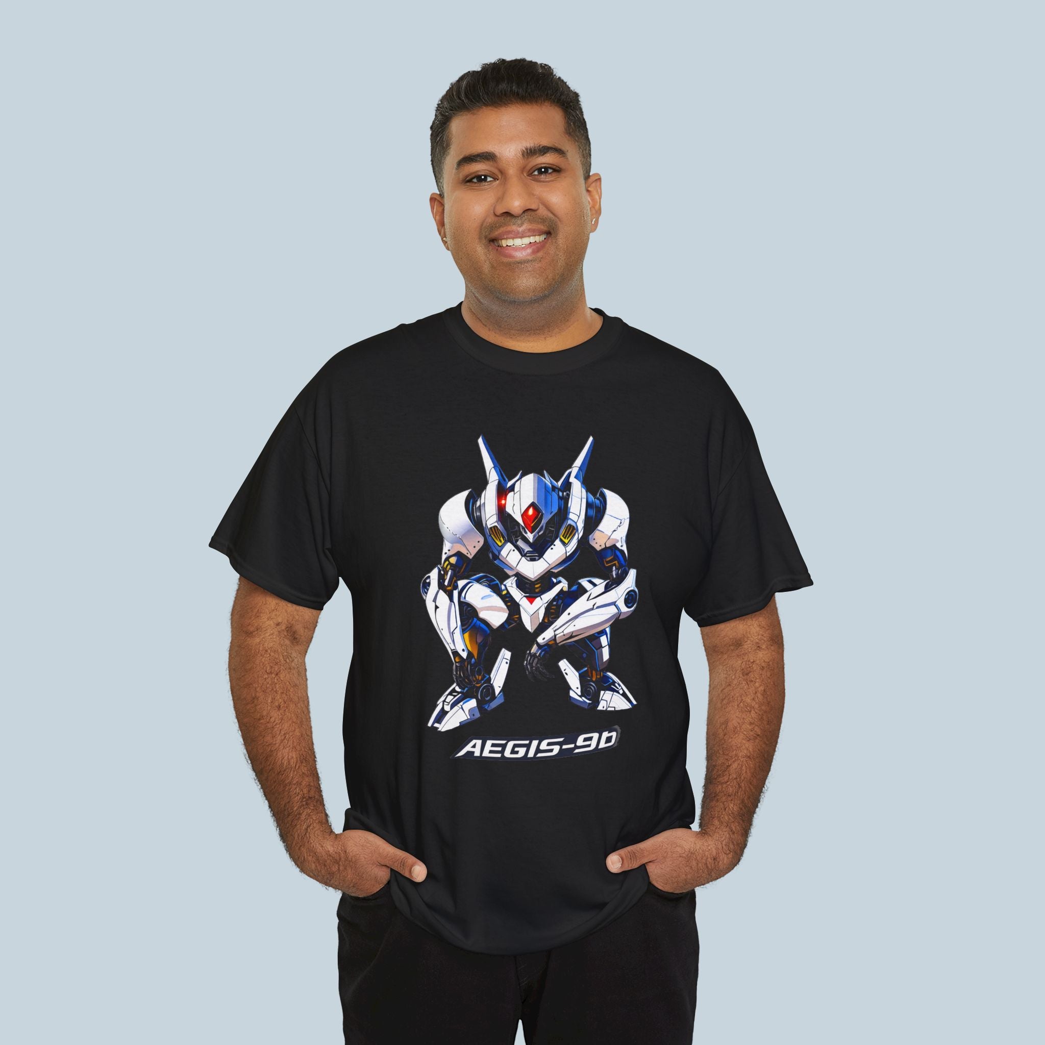 Aegis-9b Mech Anime T-Shirt Sci-Fi Robot Streetwear Graphic Tee