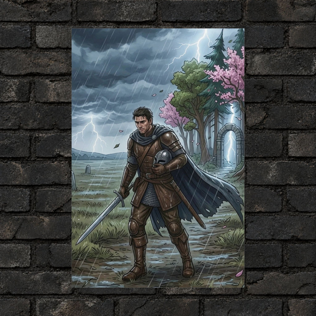 Blossom Grove Soldier Anime Poster