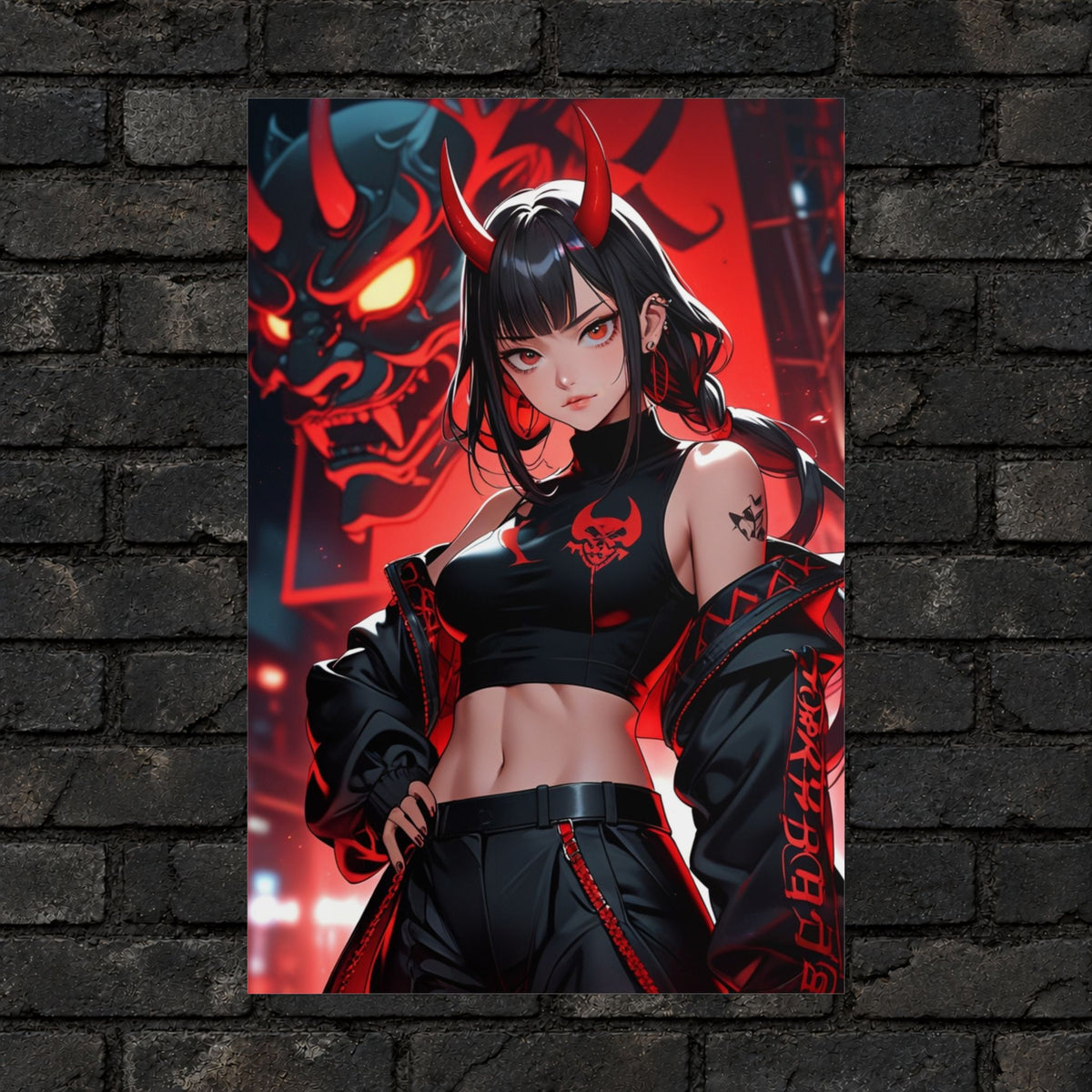 Queen of the Oni Masks Poster