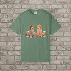 Cozy Anime Girls & Cat T-Shirt