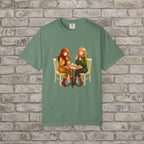 Autumn Café: Cozy Anime Friends T-Shirt