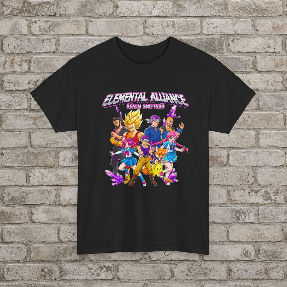 Elemental Alliance Anime T-Shirt