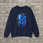 Celestial Wolf: Anime Fantasy Sweatshirt