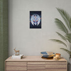 Lyria Solara Anime Poster Celestial Angel Wall Art Fantasy Goddess Print for Bedroom or Studio