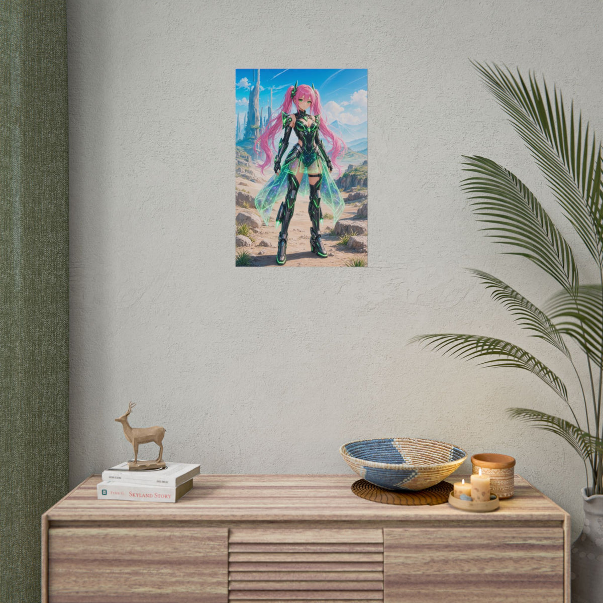 Emerald Star Anime Sci-Fi Poster