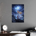 Elowyn Starlight Anime Fantasy Poster Celestial Sorceress Wall Art Magic Mage Decor for Gamers and Anime Fans