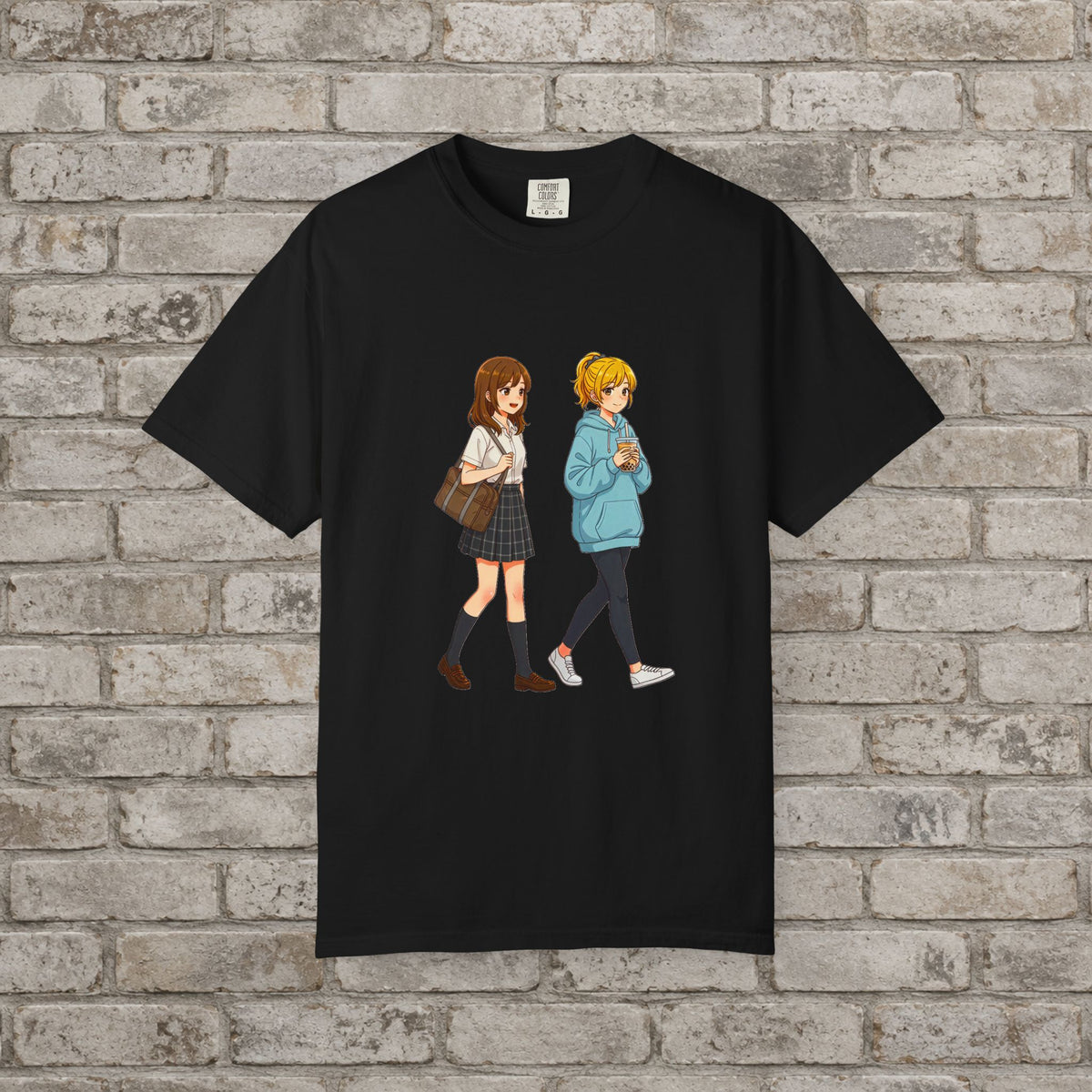 School Friends Anime T-Shirt Cozy Slice of Life Graphic Tee