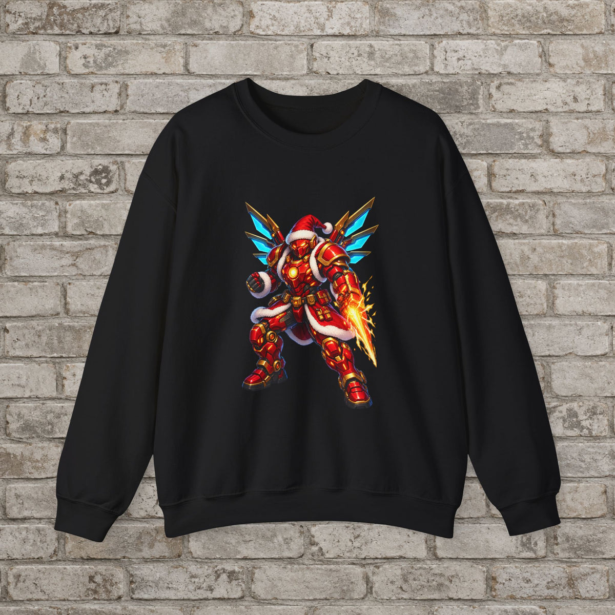 Cyber Santa: Mecha Christmas Anime Sweatshirt