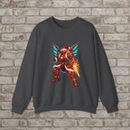 Cyber Santa: Mecha Christmas Anime Sweatshirt
