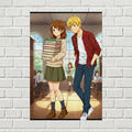 School Library Romance Anime Poster