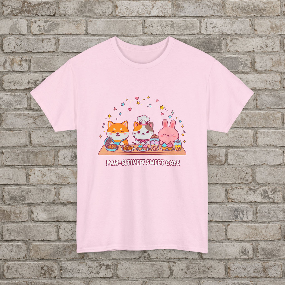 Kawaii Paw-sitively Sweet Café T-Shirt
