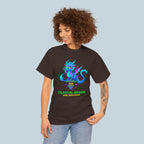 Celestial Dragon Anime T Shirt Cute Fantasy Dragon Neon Glow Magical Creature Shirt Gift for Anime Fans