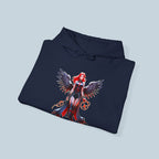 Anime Dark Sorceress Hoodie Red Winged Mage Pullover Gothic Fantasy Girl Gift for Anime Fans and Game