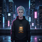 Oni Spirit Hoodie Japanese Demon Mask Sweatshirt Streetwear Anime Aesthetic Gift for Him Her