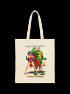 Hyperforce 3000 Tote Bag — Retro Comic Anime Heroes | Reusable Canvas Tote | Superhero Gift for Fans & Cosplayers