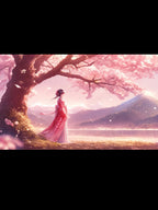 Cherry Blossom Kimono Girl Tote Bag – Anime Japan Aesthetic